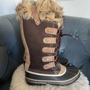 Sorel Brown Fur-Lined Winter Boots